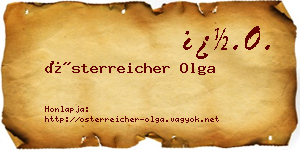 Österreicher Olga névjegykártya